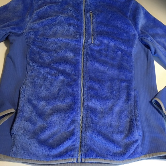 Fleece fuzzy cozy zip jacket fleece setpa blue hoodie full zip LG by SO … - Picture 8 of 11